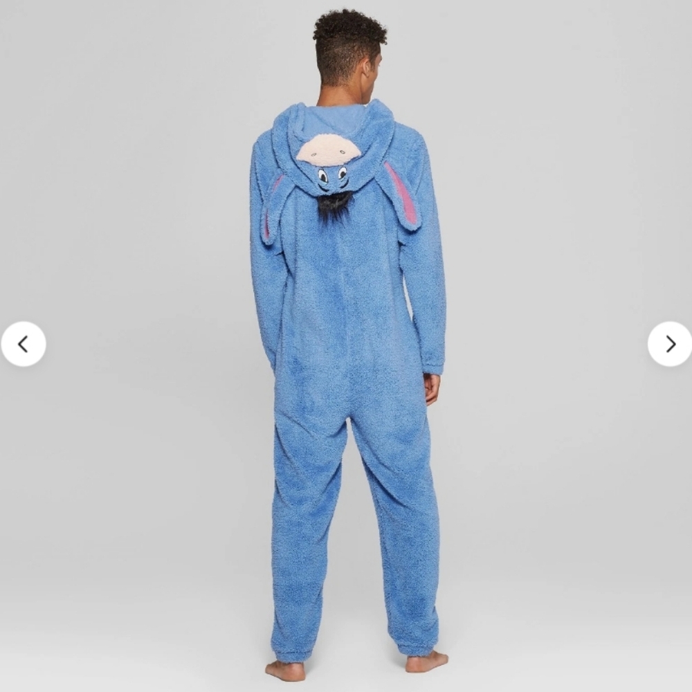 NWT Disney Eeyore Pajama Union Suit Halloween Costume One Piece Winnie Pooh Med